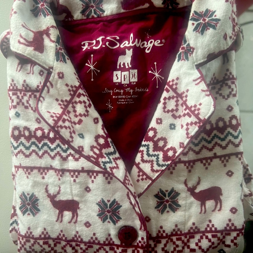 Flannel PJ Salvage pajamas, worn once. Too warm for Florida